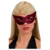 Maschera Rossa in Tessuto a Scacchi in Busta C/Cav. di Carnival-Toys