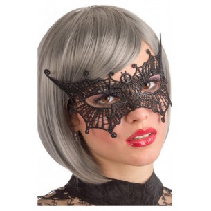 Maschera Pipistrello in Tessuto Macrame' su Cartoncino di Carnival-Toys