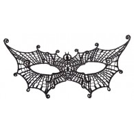 Maschera Pipistrello in Tessuto Macrame' su Cartoncino di Carnival-Toys