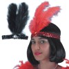 Fascia Charleston Nera in Paillettes in Busta con Cavallotto di Carnival-Toys