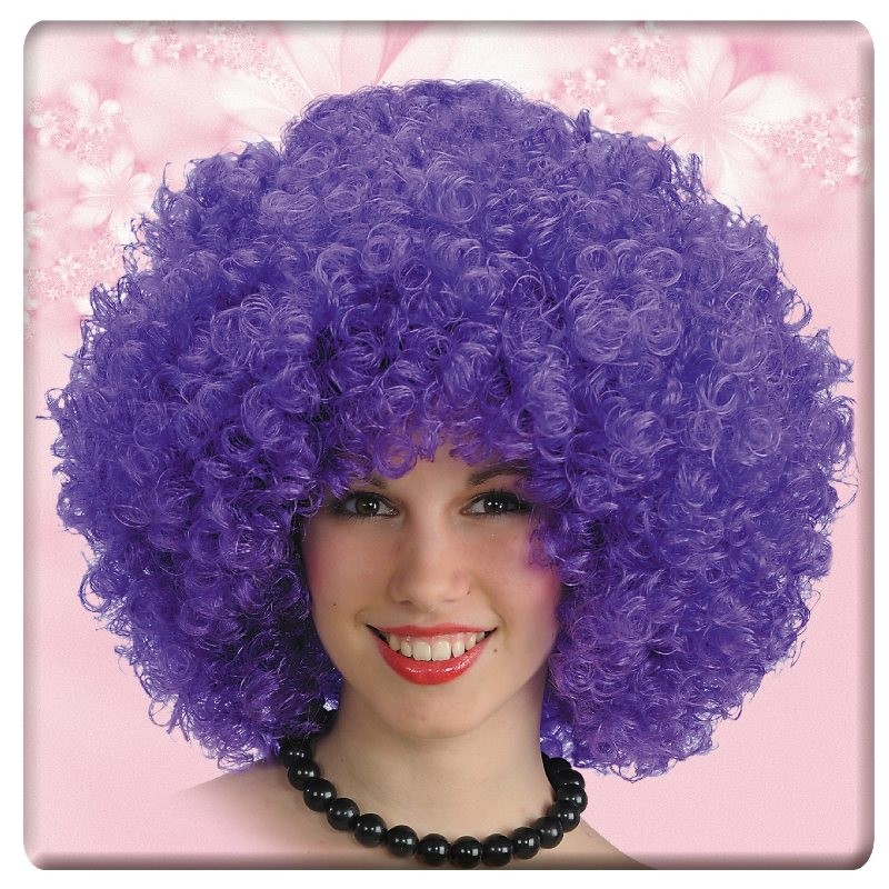 It Parrucca Ricciolona Viola (Gr.150 Ca.) in Valigetta di Carnival-Toys