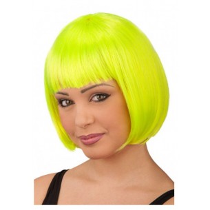 Parrucca Lovely Gialla Fluo in Busta di Carnival-Toys