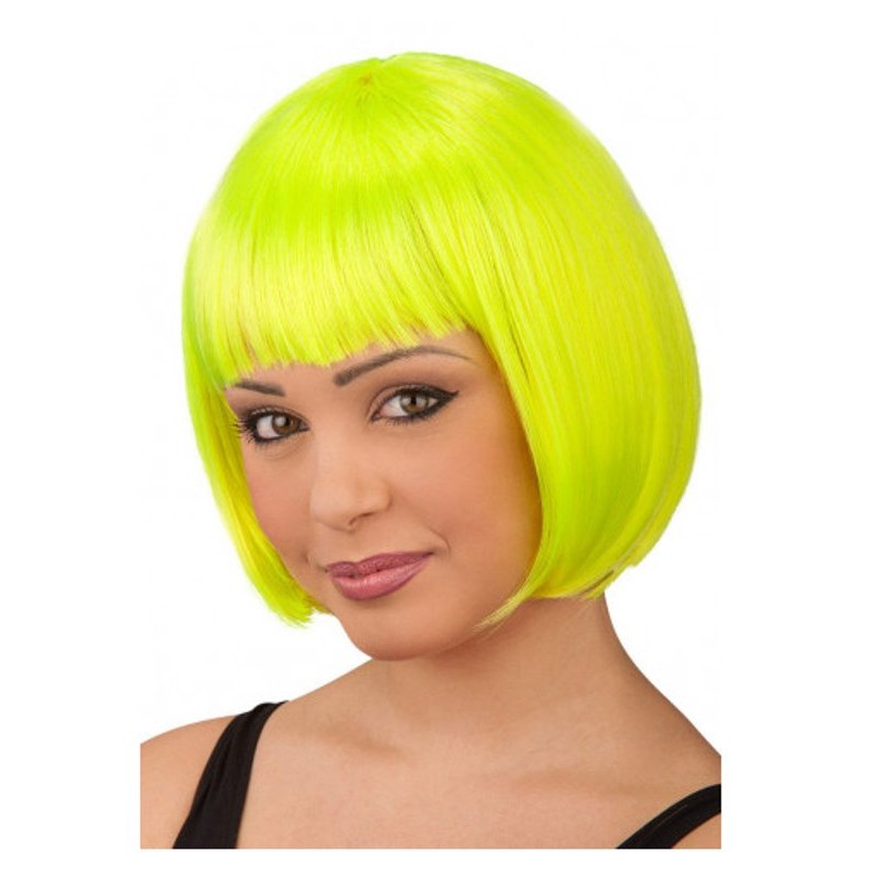 Parrucca Lovely Gialla Fluo in Busta di Carnival-Toys