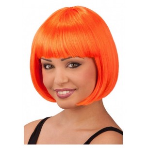 Parrucca Lovely Arancione Fluo in Busta di Carnival-Toys