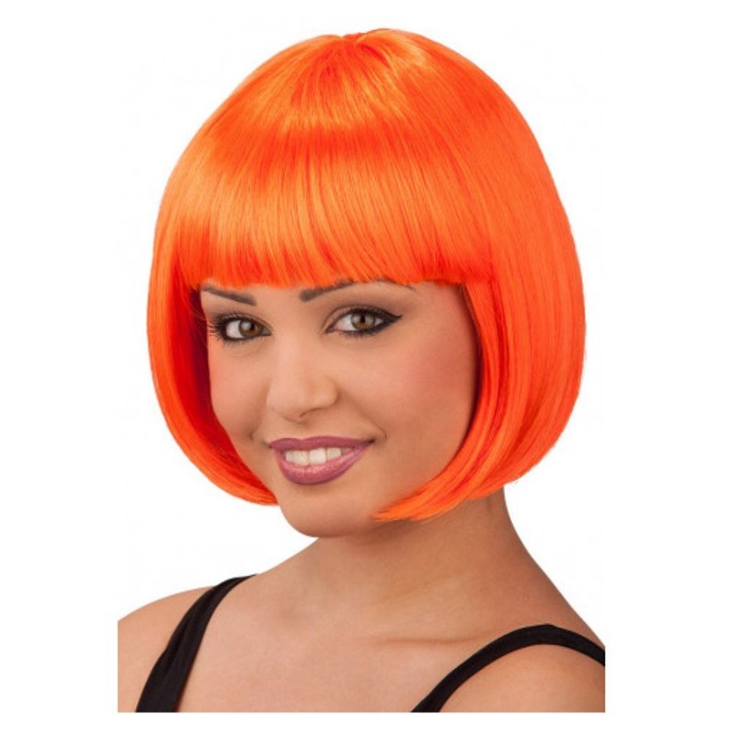 Parrucca Lovely Arancione Fluo in Busta di Carnival-Toys