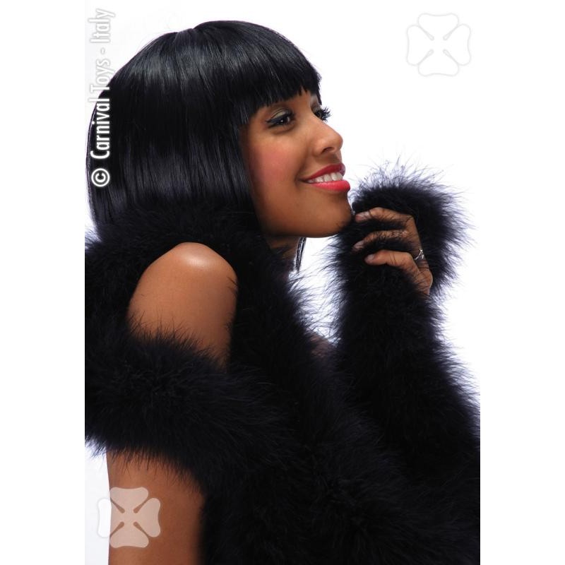 Parrucca Lovely Nera in Busta di Carnival-Toys