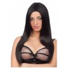 Parrucca Nera Lunga Liscia in Busta di Carnival-Toys