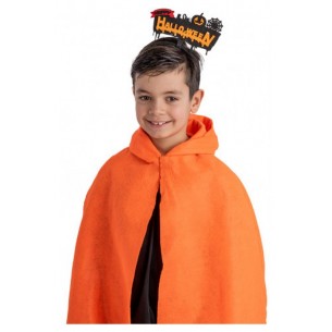 Cerchietto Happy Halloween Arancione in Feltro su Cartoncino di Carnival-Toys