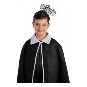 Cerchietto Happy Halloween Bianco in Feltro su Cartoncino di Carnival-Toys