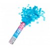 Party Popper Coriandoli Azzurri ad Aria Comp. H.Cm.20 Ca. in Espositore - Gender Reveal Nascita Maschio di Carnival-Toys