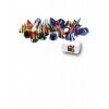 100 Cappellini Mignon Metallizzati in Carta H. Cm. 5/9 Ca. Mod.Ass. in S di Carnival-Toys