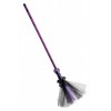 Scopa Strega Viola L.Cm.80 Ca con Voile con Cartellino/Etichetta di Carnival-Toys