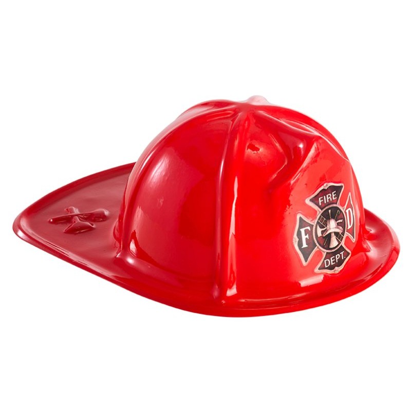 Elmetto Pompiere Bimbo in Plastica C/Cartellino/Etichetta di Carnival-Toys