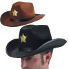 Cappello Sceriffo (Tg.58) Col. Ass. in Feltro con Cartellino/Etichetta di Carnival-Toys