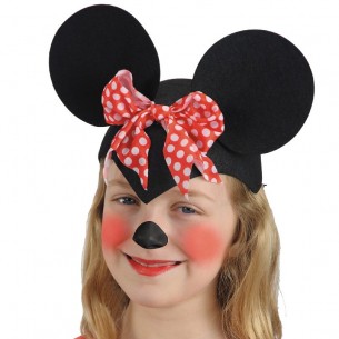 Calotta Topolina Bimba in Feltro con Cartellino/Etichetta di Carnival-Toys