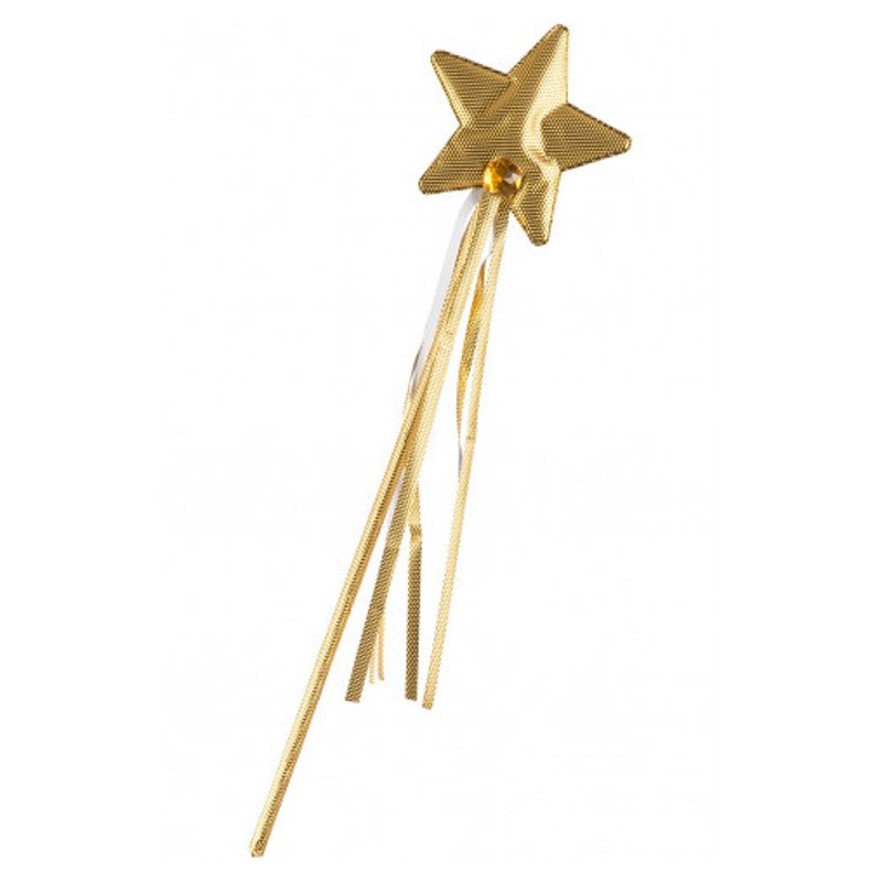 Bacchetta Fata in Tessuto Oro H. Cm. 40 Ca. in Busta C/Cav. di Carnival-Toys