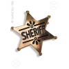 Stella Sceriffo Oro in Metallo H.Cm.5 Ca. in Busta su Cartoncino di Carnival-Toys