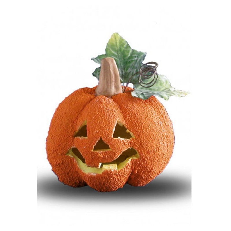 Zucca Rugosa con Luce (Batt. Incl.) Diam.Cm.12 Ca. con Cartellino/Etiche di Carnival-Toys