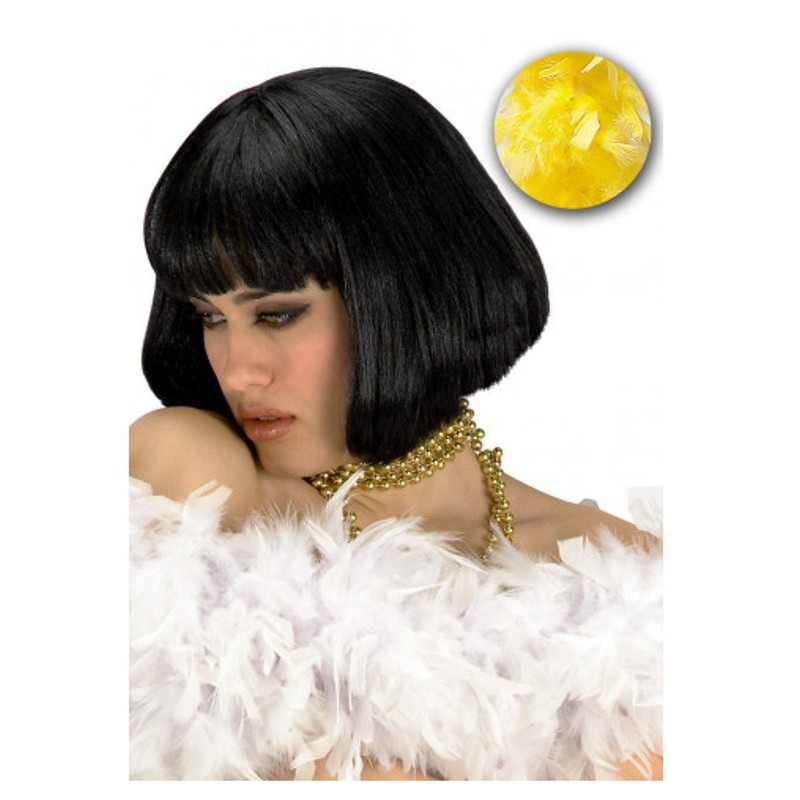 Boa di Piume Giallo L.Cm.180 Ca. (Gr.40 Ca.) in Busta C/Cav. di Carnival-Toys