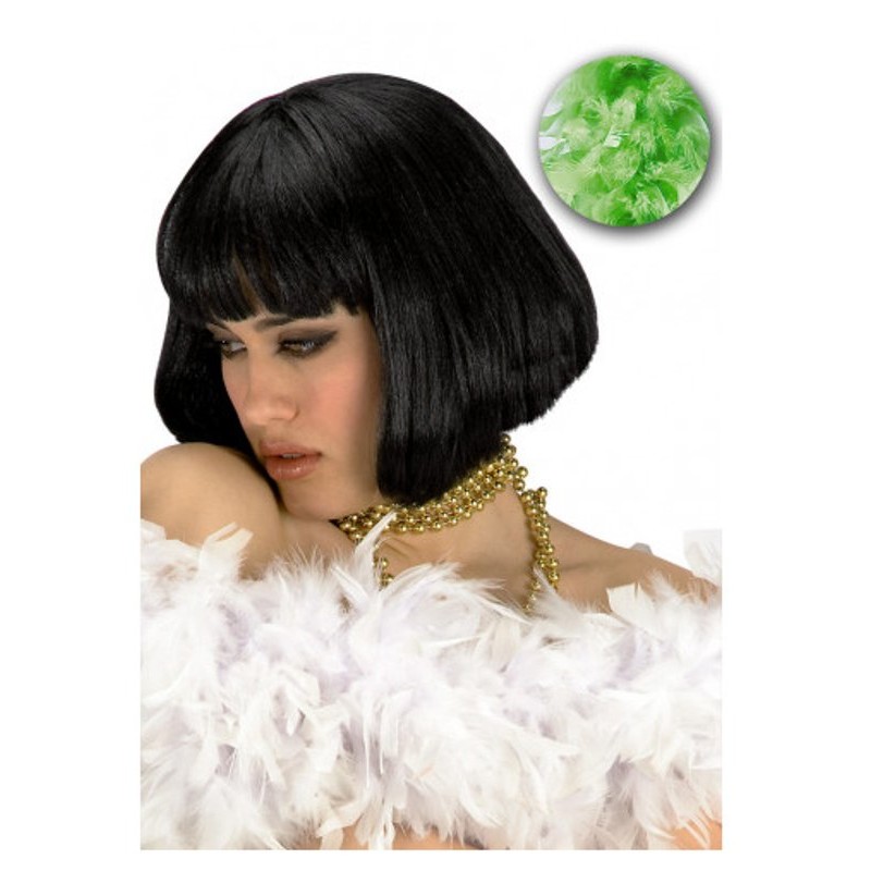 Boa di Piume Verde L.Cm.180 Ca. (Gr.40 Ca.) in Busta C/Cav. di Carnival-Toys