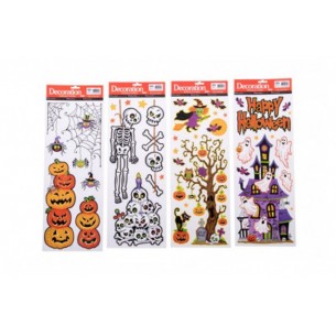 Vetrofania Halloween Cm.59x21 Ca. Mod.Ass. con Cartellino/Etichetta di Carnival-Toys