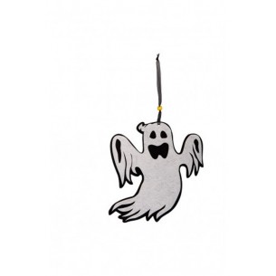 Decorazione Fantasma in Feltro D'Appendere H.Cm. 33 Ca. C/Cartellino/Eti di Carnival-Toys