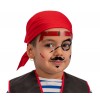 Cartella Decorazioni Adesive Viso Pirata in Busta su Cartoncino di Carnival-Toys