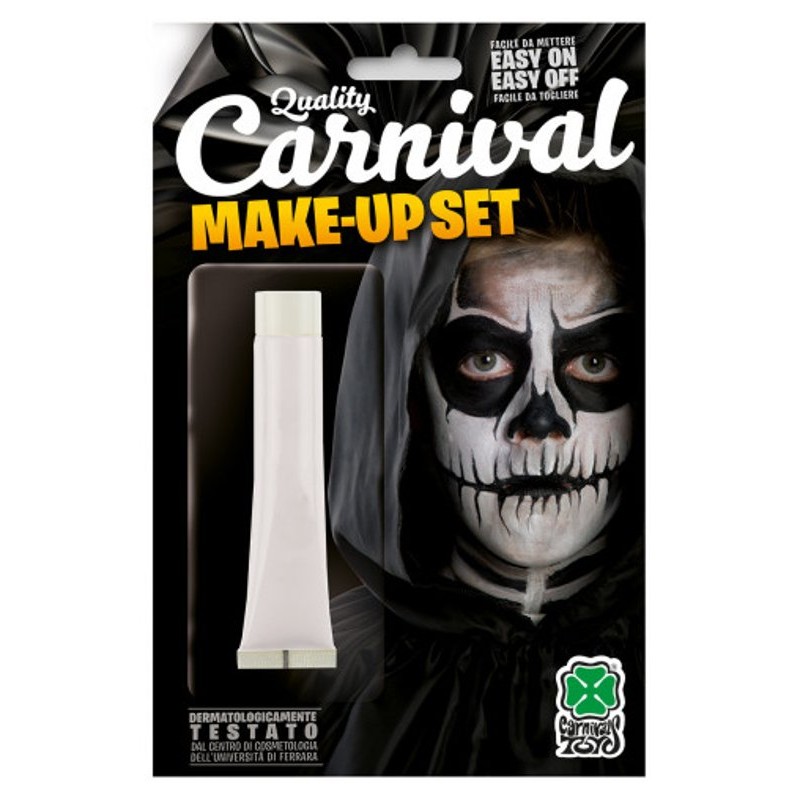 Tubetto Fondotinta Bianco (Teschio) Ml.28,3 Ca. in Blister di Carnival-Toys