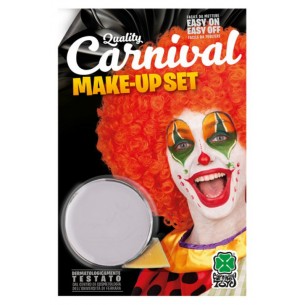 Vasetto Fondotinta Bianco (Clown) Gr.10 Ca. in Blister di Carnival-Toys