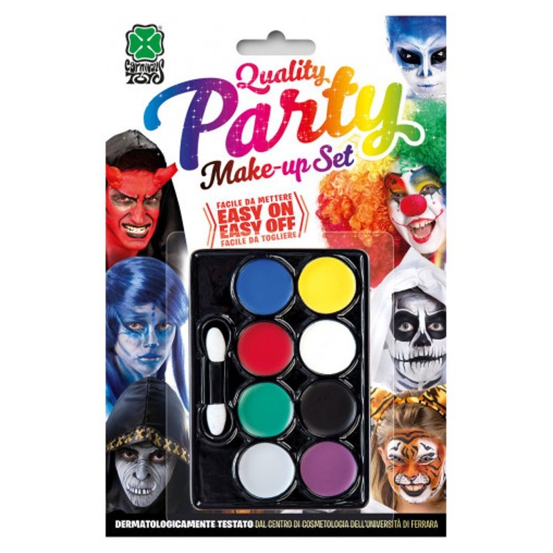 Tavolozza Fondotinta Col. Ass. in Blister di Carnival-Toys