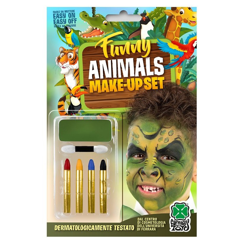 Fondotinta Drago Verde + 4 Matite in Blister di Carnival-Toys
