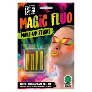 4 Matite Fluo Col.Ass. in Blister di Carnival-Toys