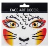 Cartella Tatuaggio Viso Leopardo in Busta su Cartoncino di Carnival-Toys