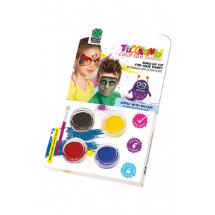 Kit Trucco ad Acqua (Farfalla) C/Pennello in Scatola di Carnival-Toys