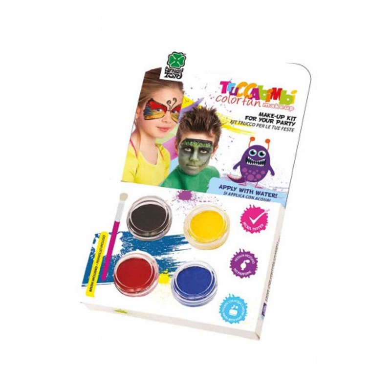 Kit Trucco ad Acqua (Farfalla) C/Pennello in Scatola di Carnival-Toys