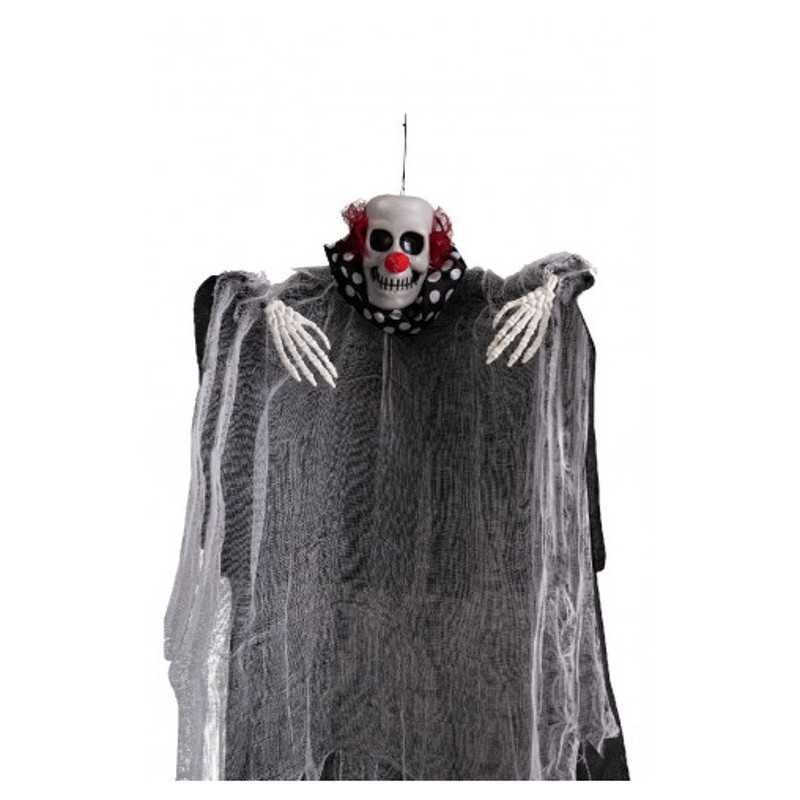 Clown Horror con Collarino a Pois D'Appendere H.Cm.80 Ca. con Cartellino di Carnival-Toys