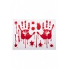 Vetrofania Mani Insanguinate H.Cm.25x35 Ca. con Cartellino/Etichetta di Carnival-Toys