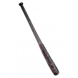 Mazza da Baseball Insanguinata con Filo Spinato L.Cm.75 Ca. con Cartelli di Carnival-Toys