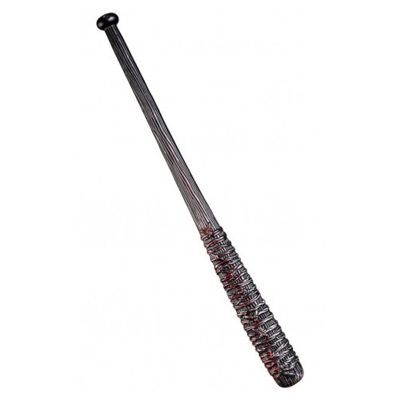 Mazza da Baseball Insanguinata con Filo Spinato L.Cm.75 Ca. con Cartelli di Carnival-Toys
