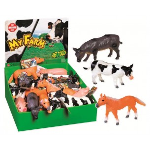 Animali della Fattoria - Espositore da 18 Pezzi di Ronchi Supertoys