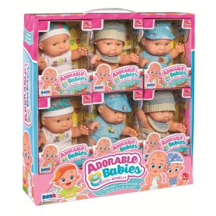 Bambola Adorable Babies 20 Cm Scatola in Display di Ronchi Supertoys