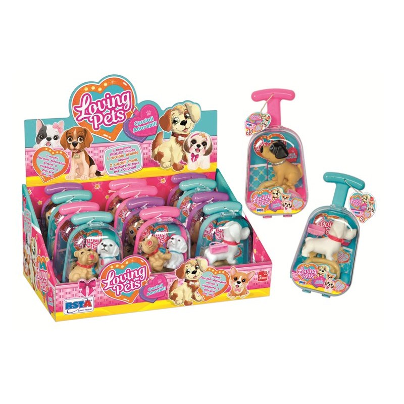 Display 12 Trolley Loving Pets Cuccioli di Ronchi Supertoys