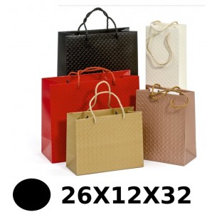 Cf. 10 Shopper Brigitte Col. Nero - 26x12x32 Cm - 210 Gr di Star