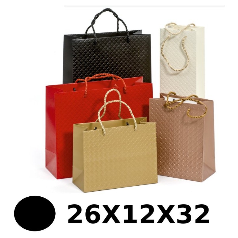 Cf. 10 Shopper Brigitte Col. Nero - 26x12x32 Cm - 210 Gr di Star