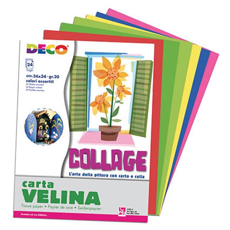 Carta Velina - Album 24 Fogli Cm. 24x34 - Col. Ass. di Cwr Srl