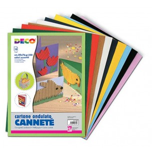 Cannete' - Cartone Ondulato - Busta 10 Fogli Cm. 50x70 - Col. Ass. di Cwr Srl