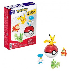 Mega Pokemon Pokeball Personaggi Paldea di Mattel Megabloks