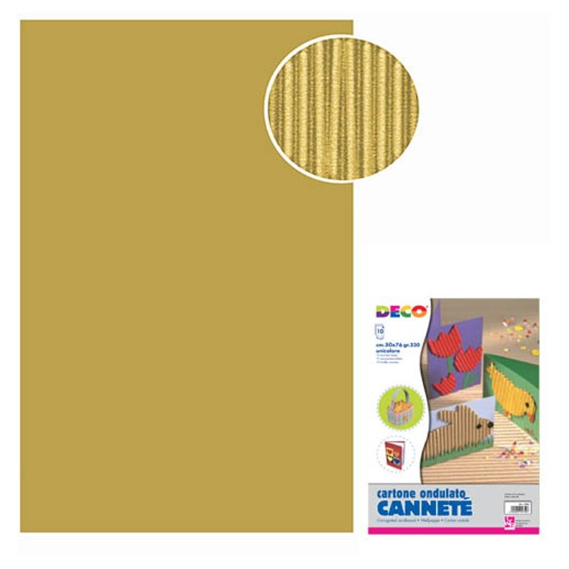 Cannete' - Busta 10 F 2206/5 'Cannete' - Busta 10 Fogli Cm. 50x70 - Avana di Cwr Srl