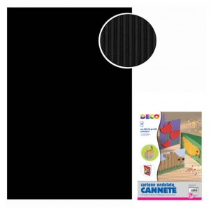 Cannete' - Busta 10 Fogli Cm. 50x70 - Nero di Cwr Srl