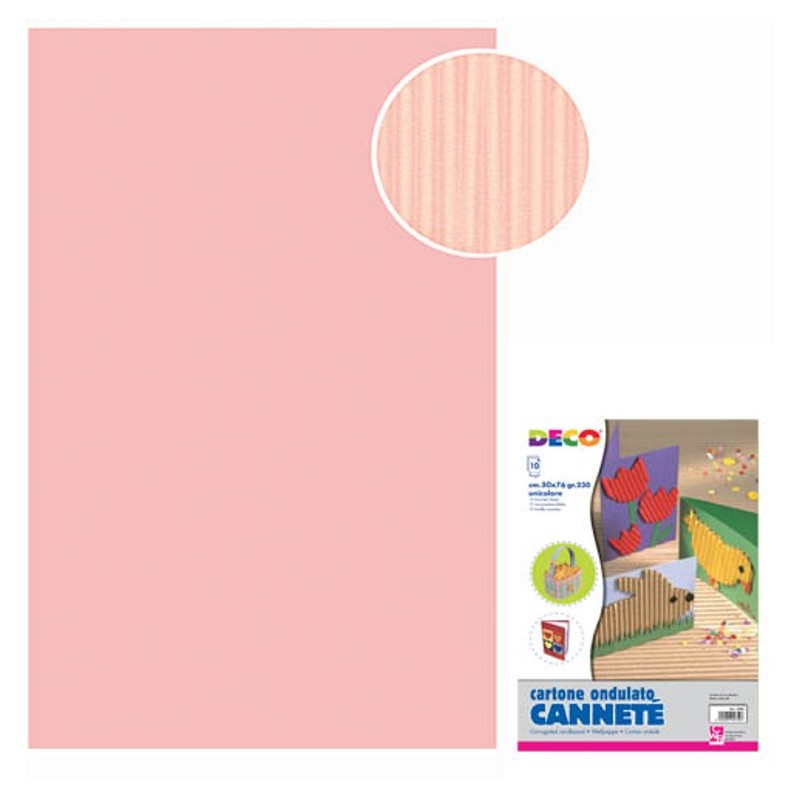 Cannete' - Busta 10 Fogli Cm. 50x70 - Rosa di Cwr Srl